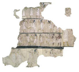 Fragment of wall painting depicting dancing girls (detail)